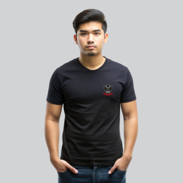 Mens 100% Cotton Printed Round Neck Unique Design Captain Pirate T-shirt