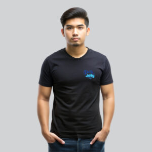 Mens 100% Cotton Printed Round Neck Unique Design Don’t be Jelly T-shirt