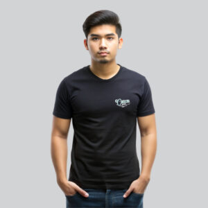 Mens 100% Cotton Printed Round Neck Unique Design Ocean Spirit T-shirt