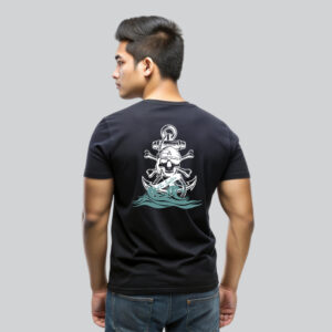 Mens 100% Cotton Printed Round Neck Unique Design The Sailor T-shirt