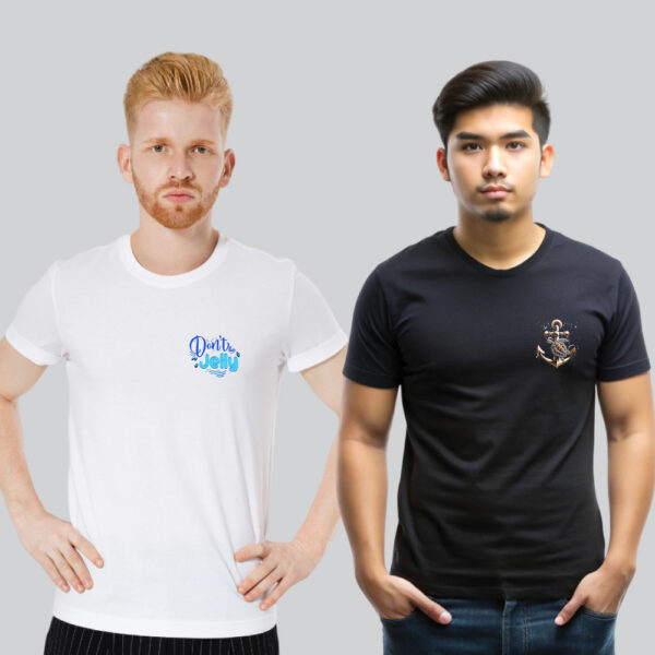 Men's Beach Soul with Attitude Pack of-2 Combo T-shirts
