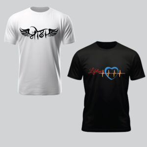 Men's Spiritual Meets Strength Pack of-2 Combo T-shirts - Image 2