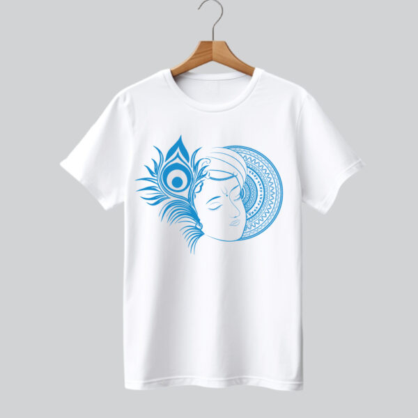 Graphic Krishna Mandala Art Spiritual