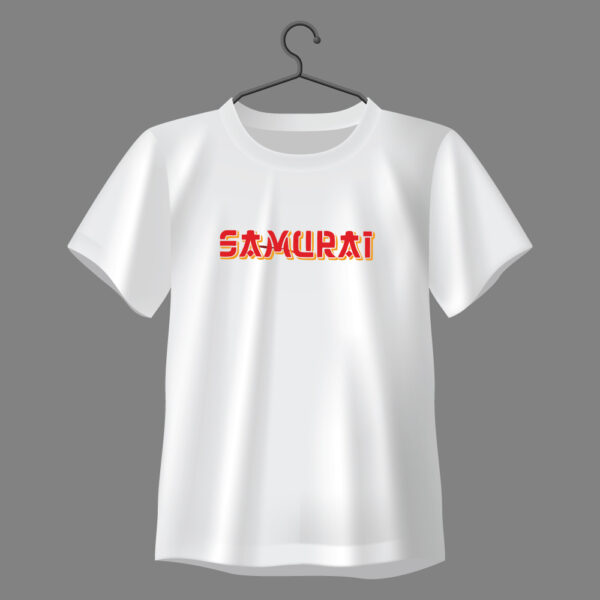 Men 100% Cotton Graphic Printed Round Neck Samurai Spirit – Be a Warrior, Not a Worrier Regular T-shirt - Image 2