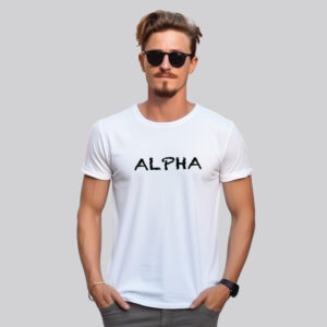 S3T Tees BETA? Nah, I’m ALPHA Round Neck Graphic Regular Fit T-Shirt | Cool Streetwear Look - Image 2