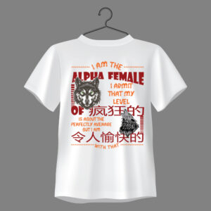 “Alpha Female” Graphic Regular Fit T-Shirt