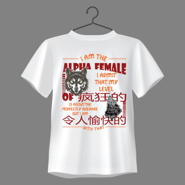 “Alpha Female” Graphic Regular Fit T-Shirt