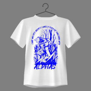 Evolving Into Alphas Motivational-Anime Wolf Tee
