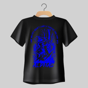 Evolving Into Alphas Motivational-Anime Wolf Tee