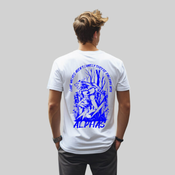 Lone Wolf โEvolving Into Alphasโ Regular Fit Graphic Print T-Shirt โ Motivational-Anime Wolf Tee