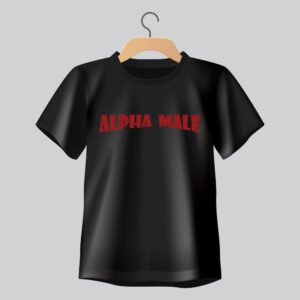 “Alpha Male” Graphic Regular Fit T-Shirt