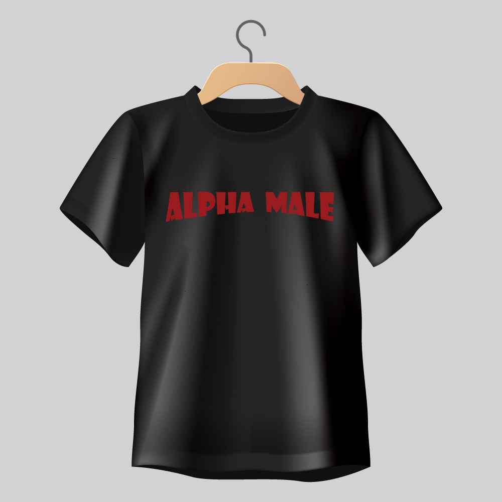 “Alpha Male” Graphic Regular Fit T-Shirt