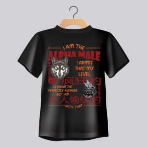 “Alpha Male” Graphic Regular Fit T-Shirt