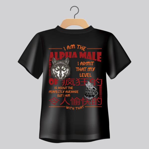 “Alpha Male” Graphic Regular Fit T-Shirt