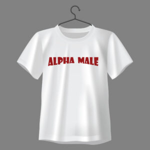“Alpha Male” Graphic Regular Fit T-Shirt