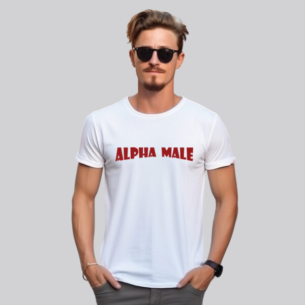 “Alpha Male” Graphic Regular Fit T-Shirt