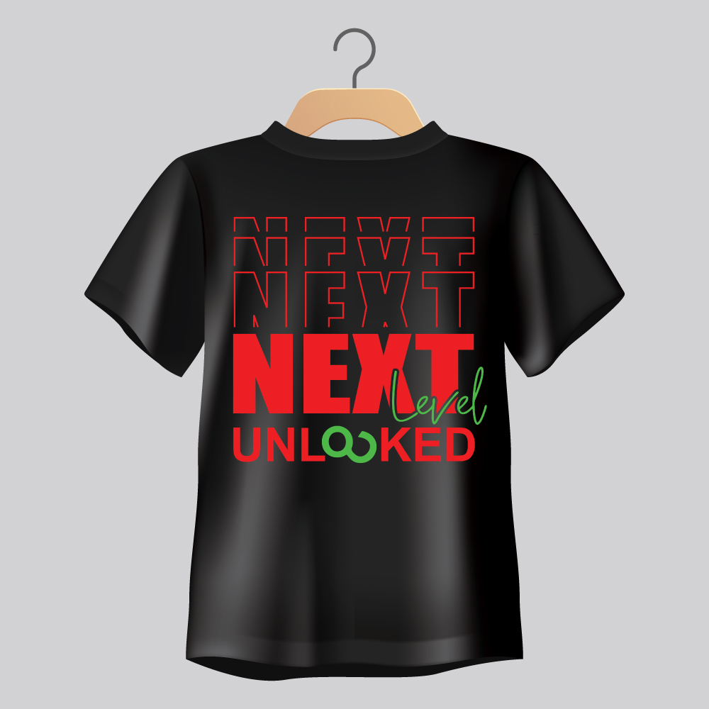 “Alpha Next Level Unlocked” Graphic Regular Fit T-Shirt